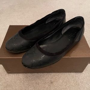 Authentic Gucci GG Imprime Flats